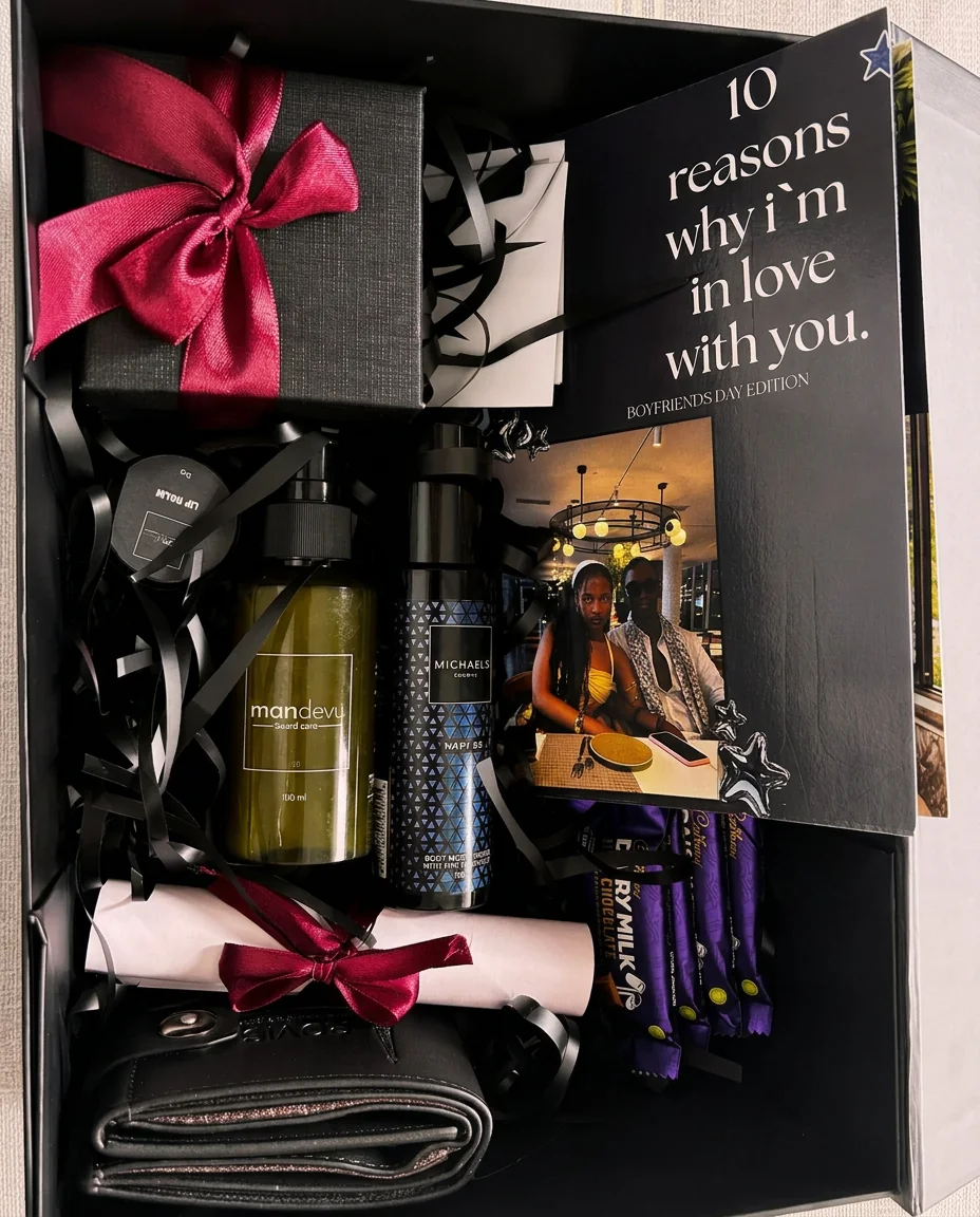 Boyfriend’s Day gift box by Astra Atelier